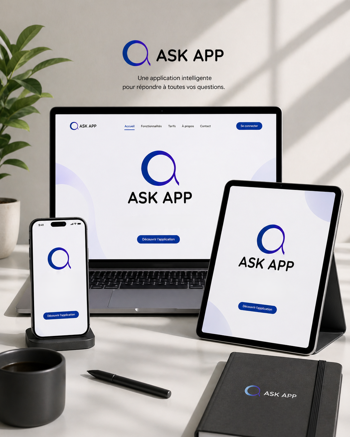 ASK App Mockup